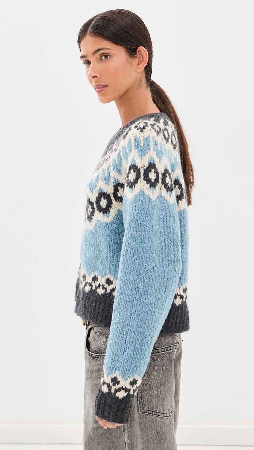 Isaline Fair Isle Sweater - Nili Lotan