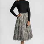 Jacquard Fringe Skirt - Odeeh