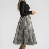 Jacquard Fringe Skirt - Odeeh