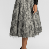 Jacquard Fringe Skirt - Odeeh