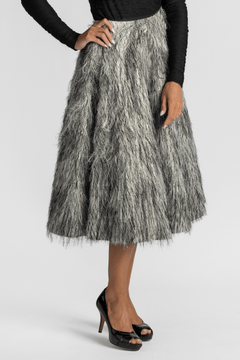 Jacquard Fringe Skirt - Odeeh