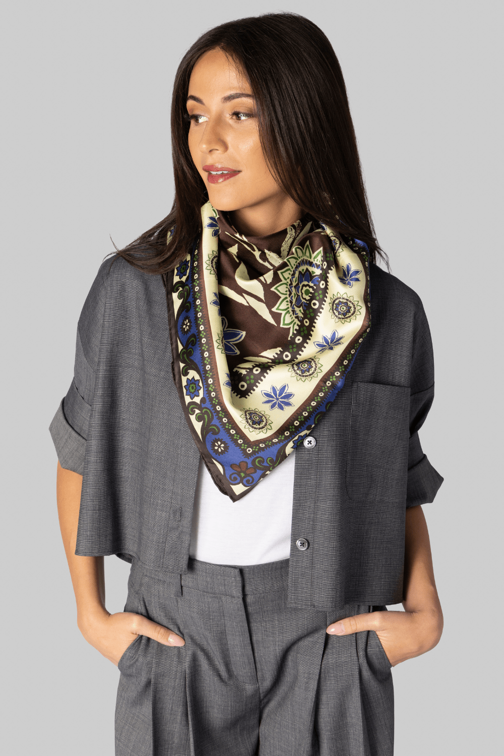 Jasper Silk Scarf - Alemais
