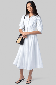 Jazz Pintuck Midi Dress - Simkhai