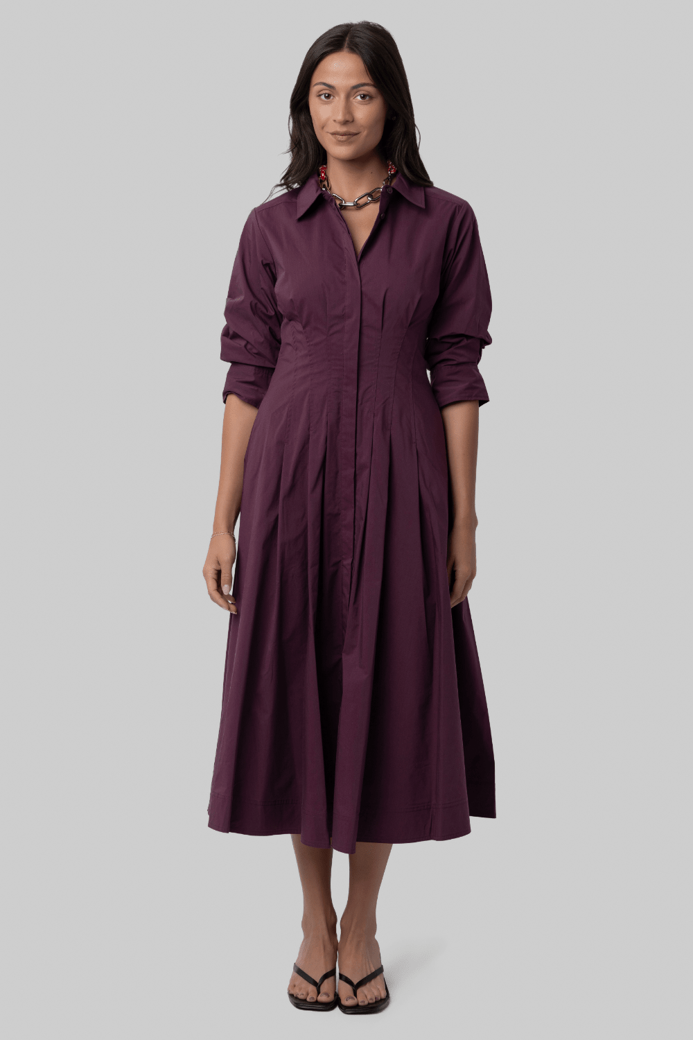 Jazz Pintuck Midi Dress - Simkhai