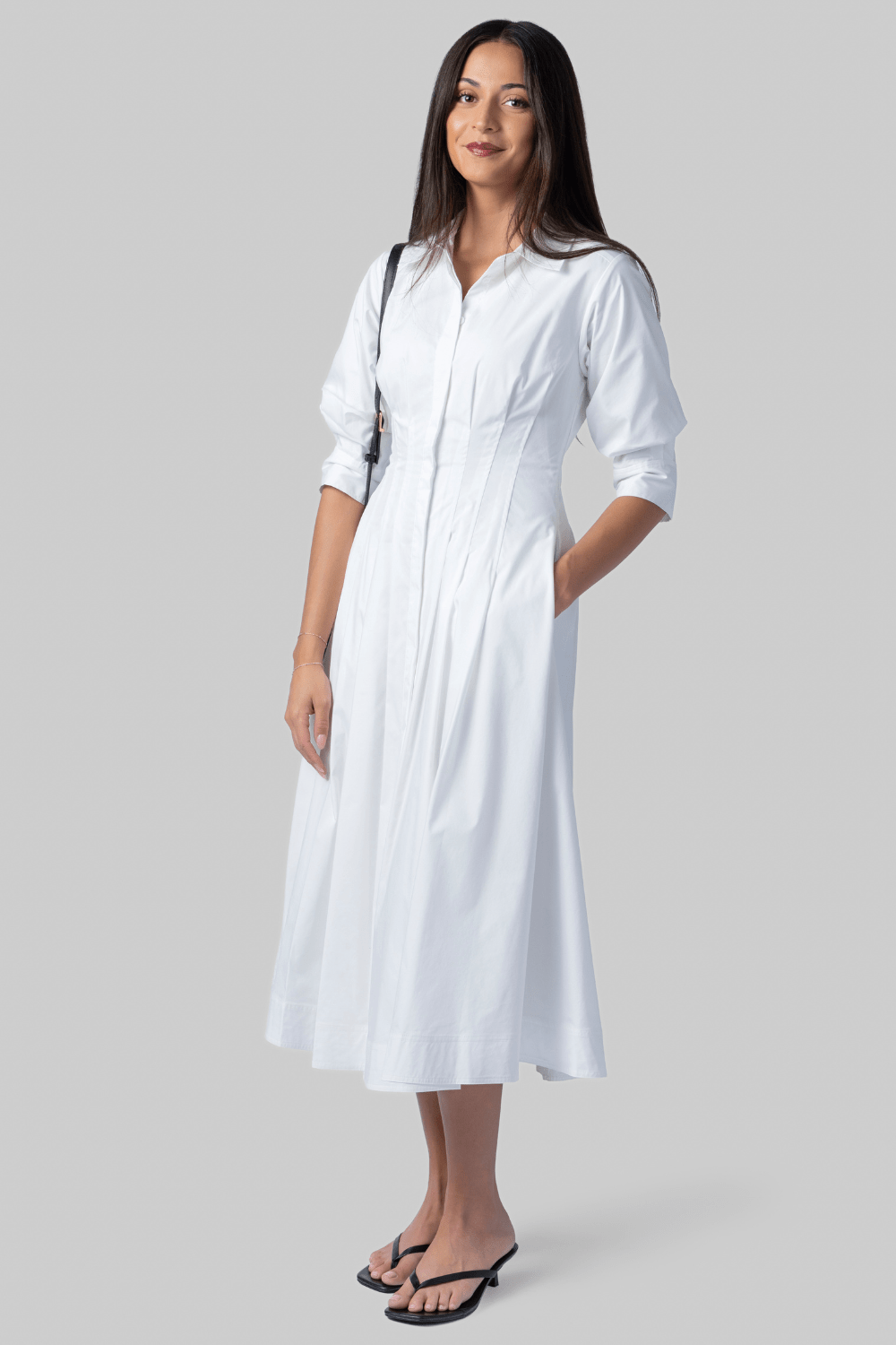 Jazz Pintuck Midi Dress - Simkhai