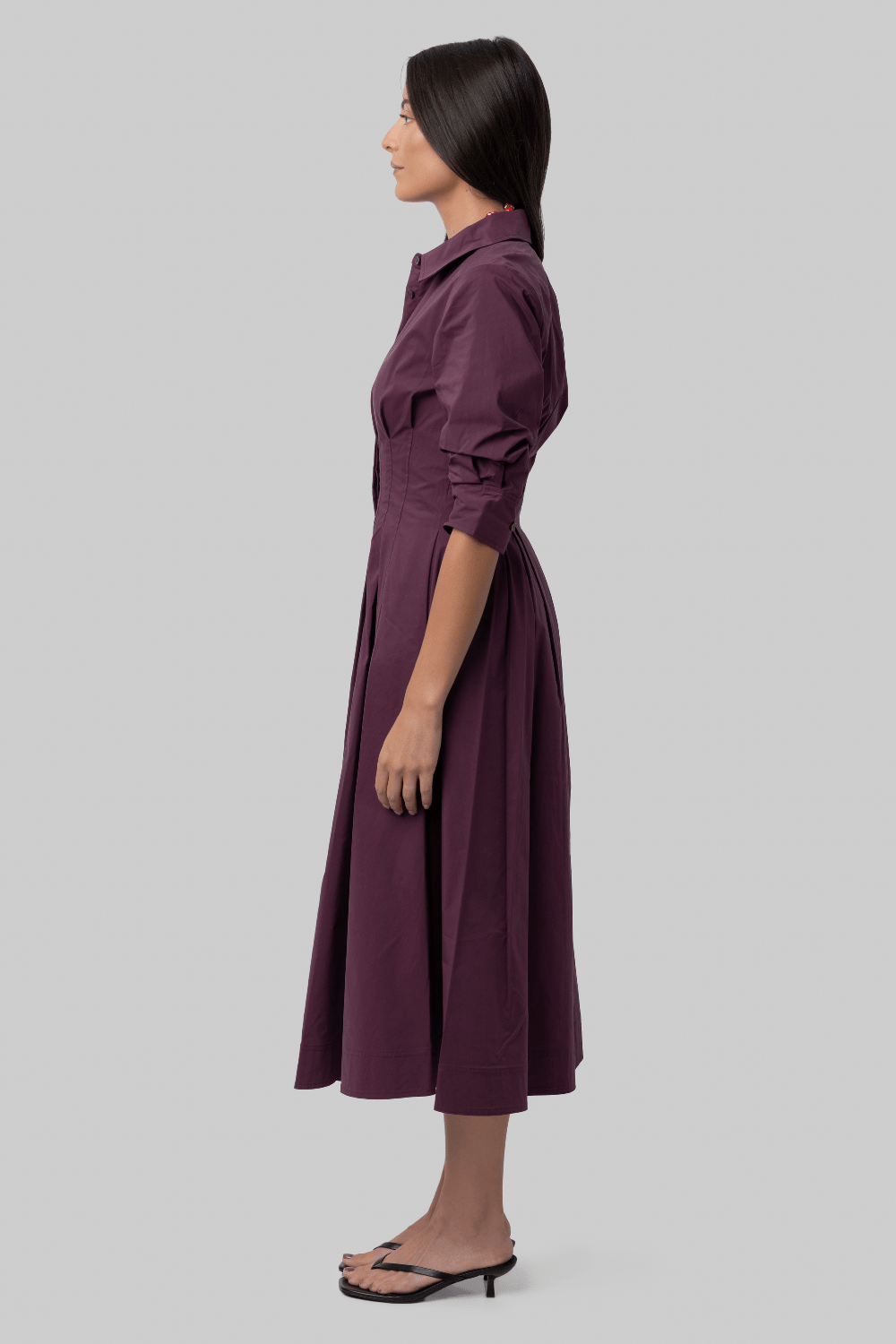Jazz Pintuck Midi Dress - Simkhai