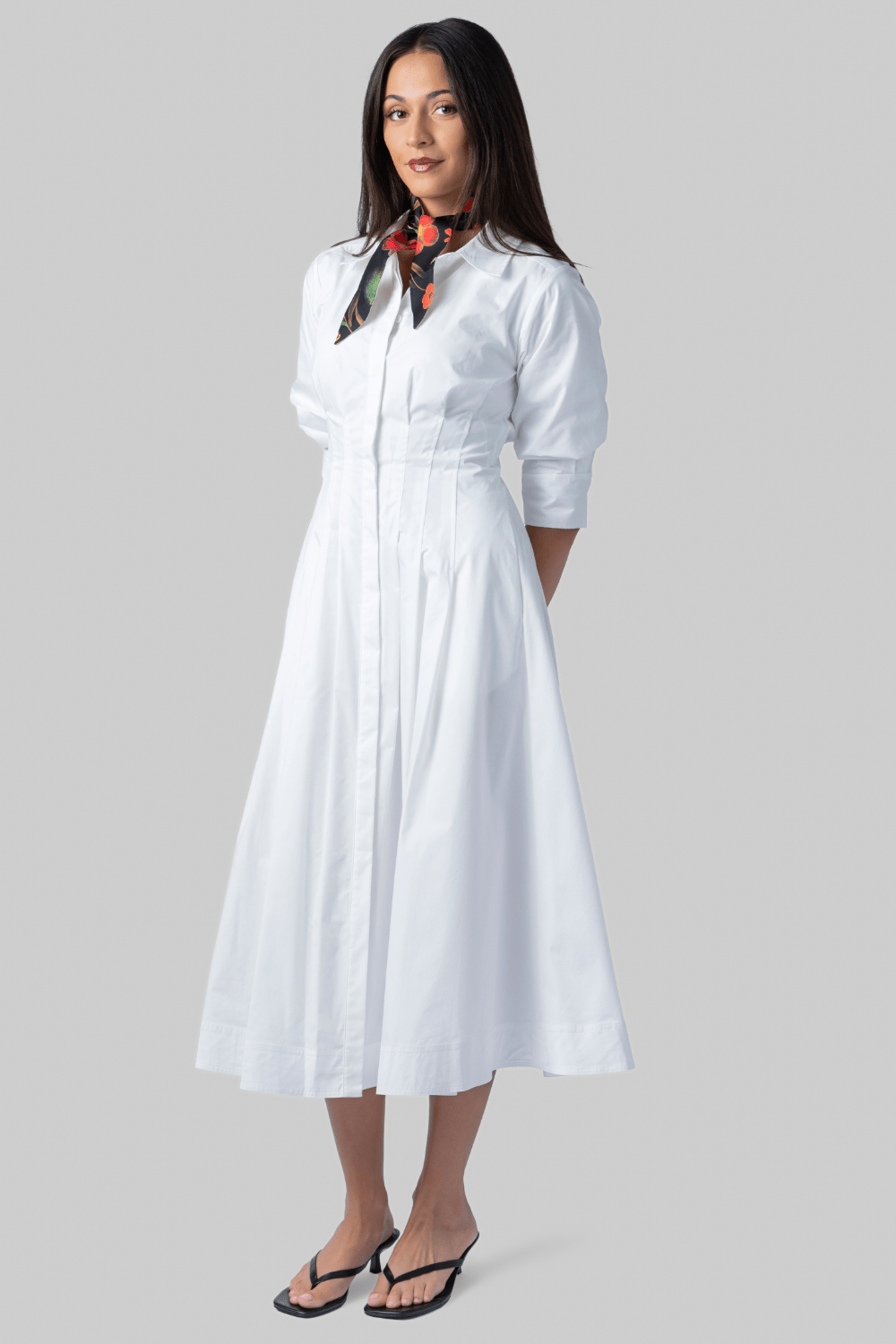 Jazz Pintuck Midi Dress - Simkhai