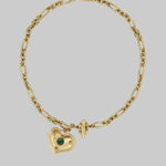 Jem Heart Charm Necklace - Alemais