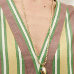 Jem Rainbow Stone Egg Pendant - Alemais