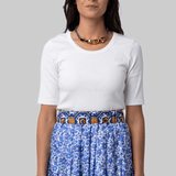 Jersey Cotton Ribbed T-Shirt - Odeeh
