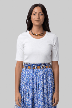 Jersey Cotton Ribbed T-Shirt - Odeeh