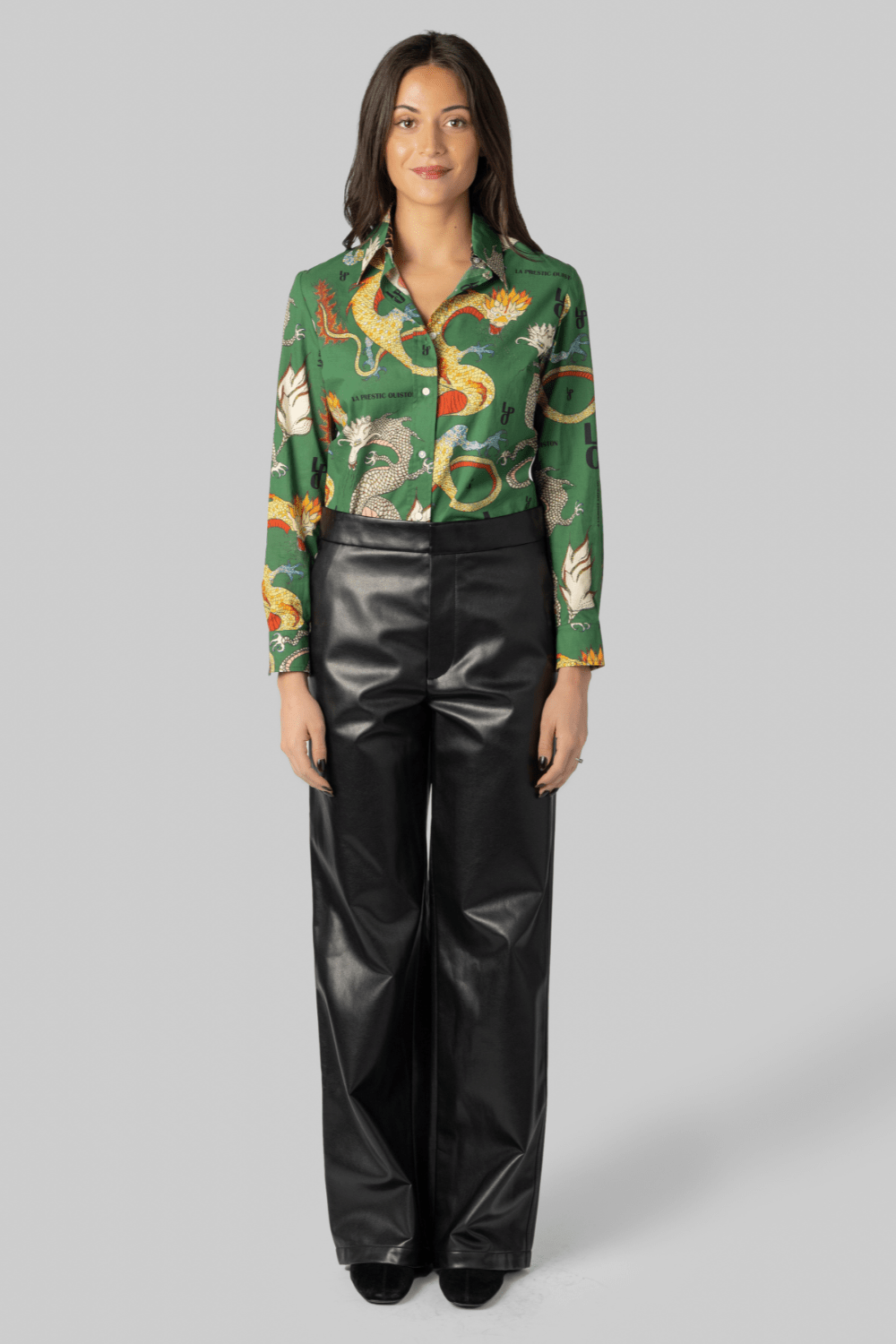 Joana Dragon Print Shirt - La Prestic Ouiston