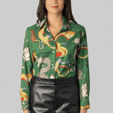 Joana Dragon Print Shirt - La Prestic Ouiston