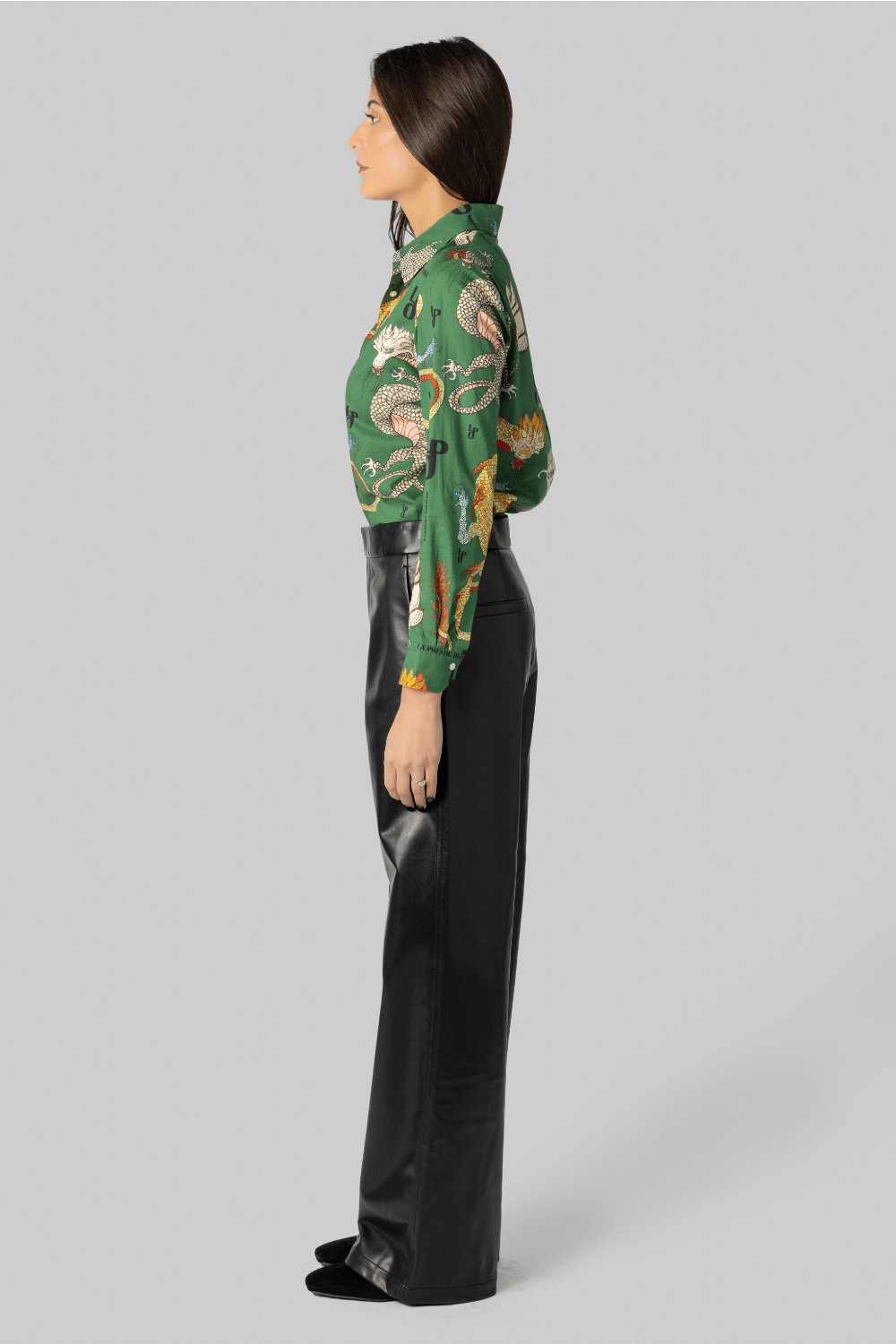 Joana Dragon Print Shirt - La Prestic Ouiston