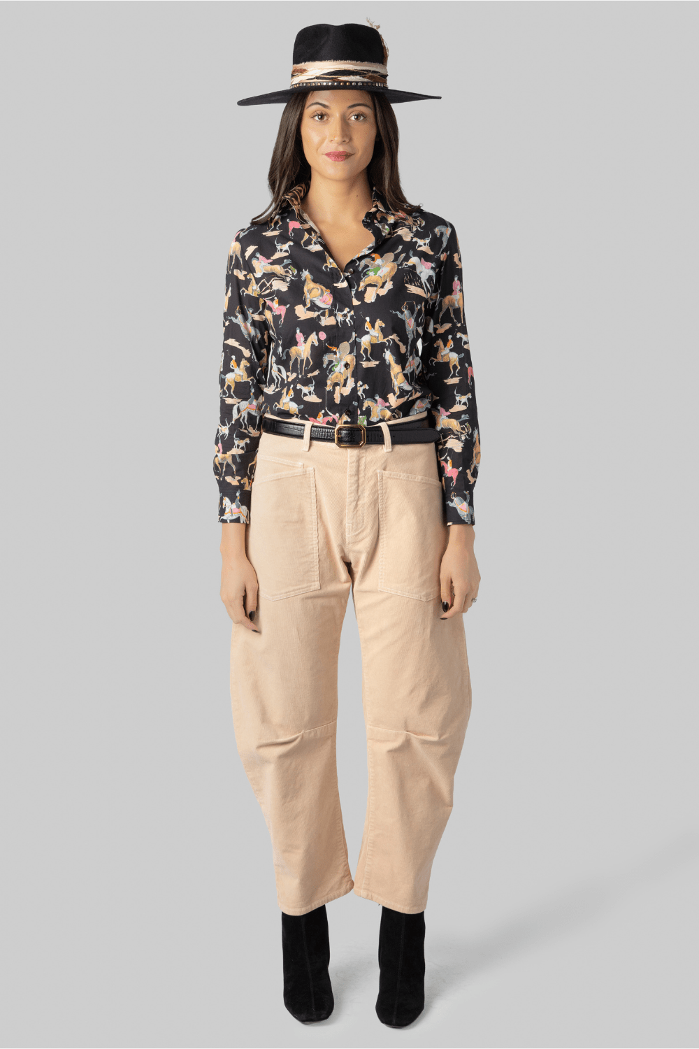 Joana Horse Print Shirt - La Prestic Ouiston