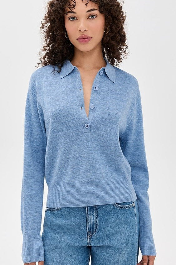 Kari Polo Knit Top - Apiece Apart