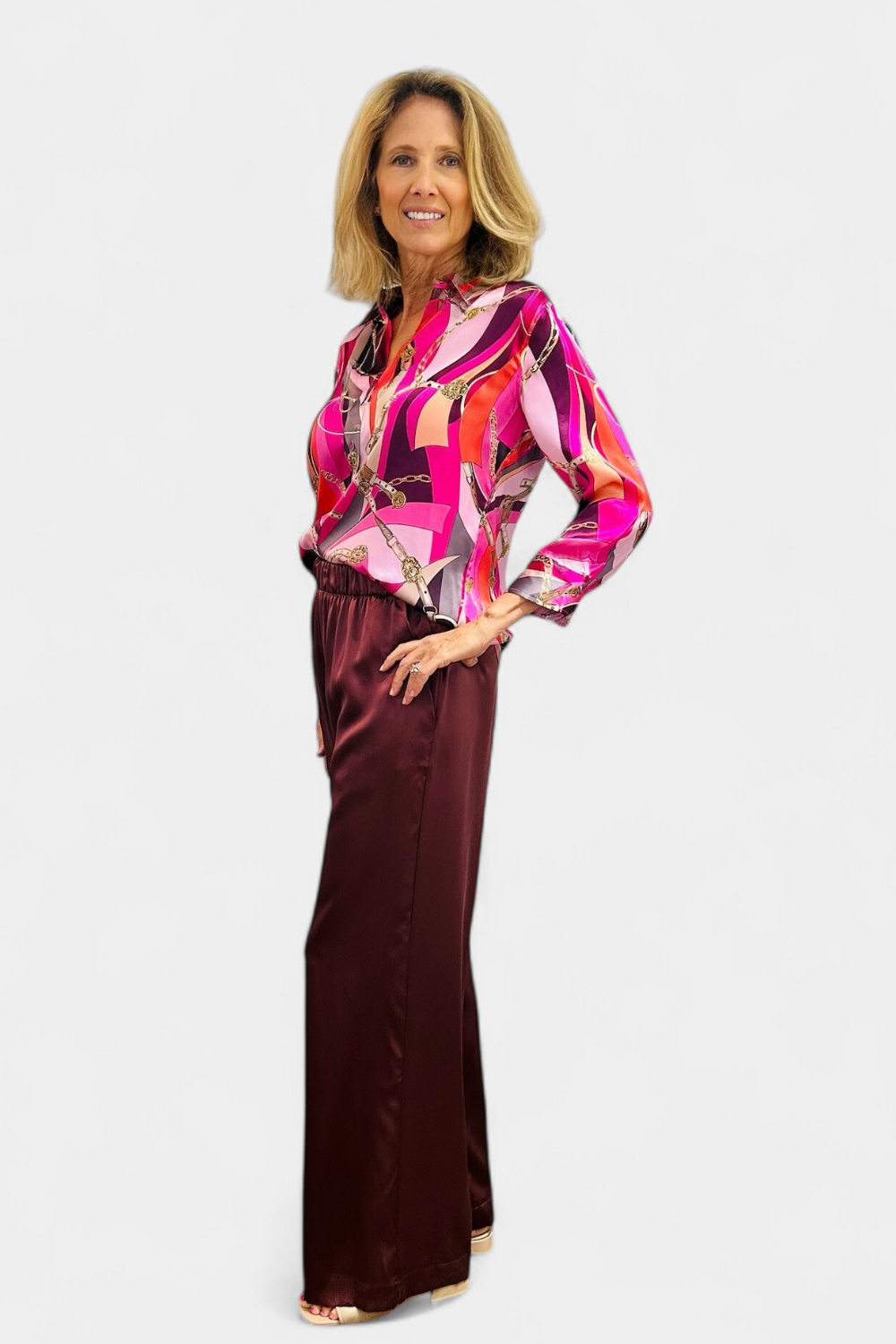 Danni 3/4 Sleeve Blouse - The Posh Peacock