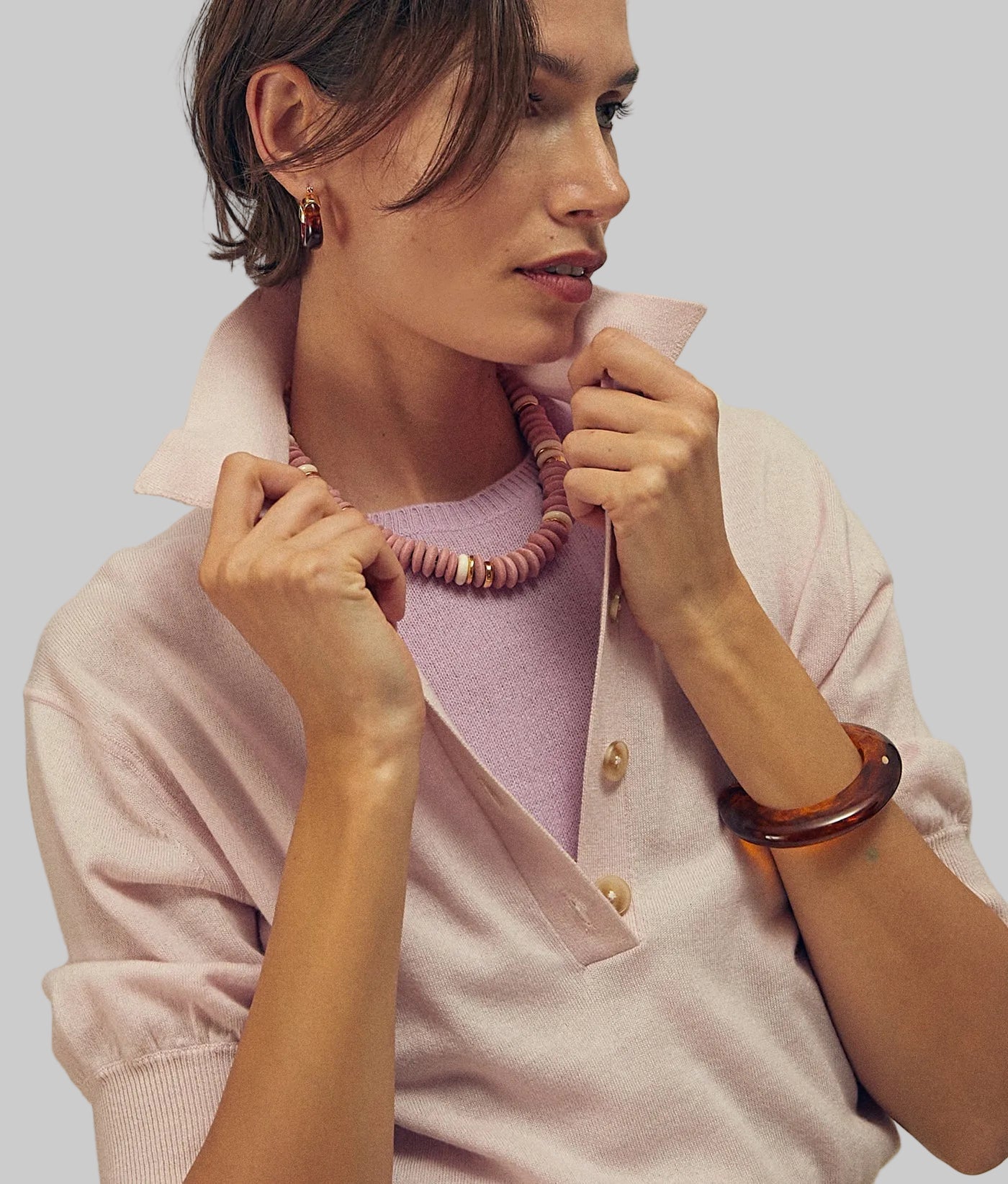 Laguna Necklace Rose Pink - Lizzie Fortunato