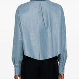 Leather Boxy Shirt - Forte Forte