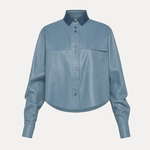 Leather Boxy Shirt - Forte Forte