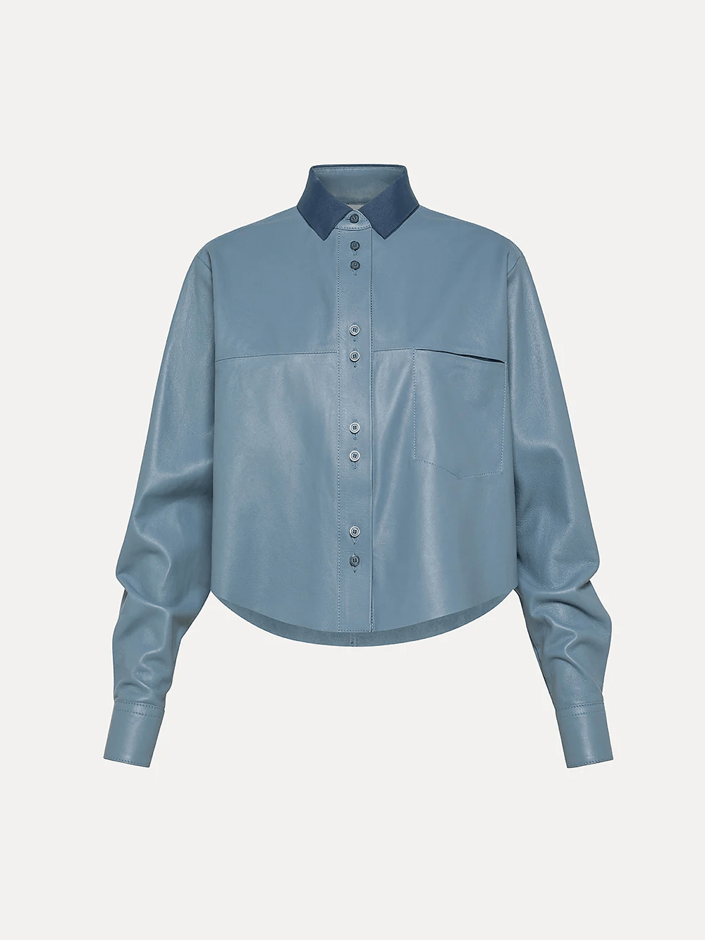 Leather Boxy Shirt - Forte Forte