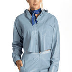 Leather Crop Shirt - Forte Forte