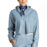 Leather Crop Shirt - Forte Forte