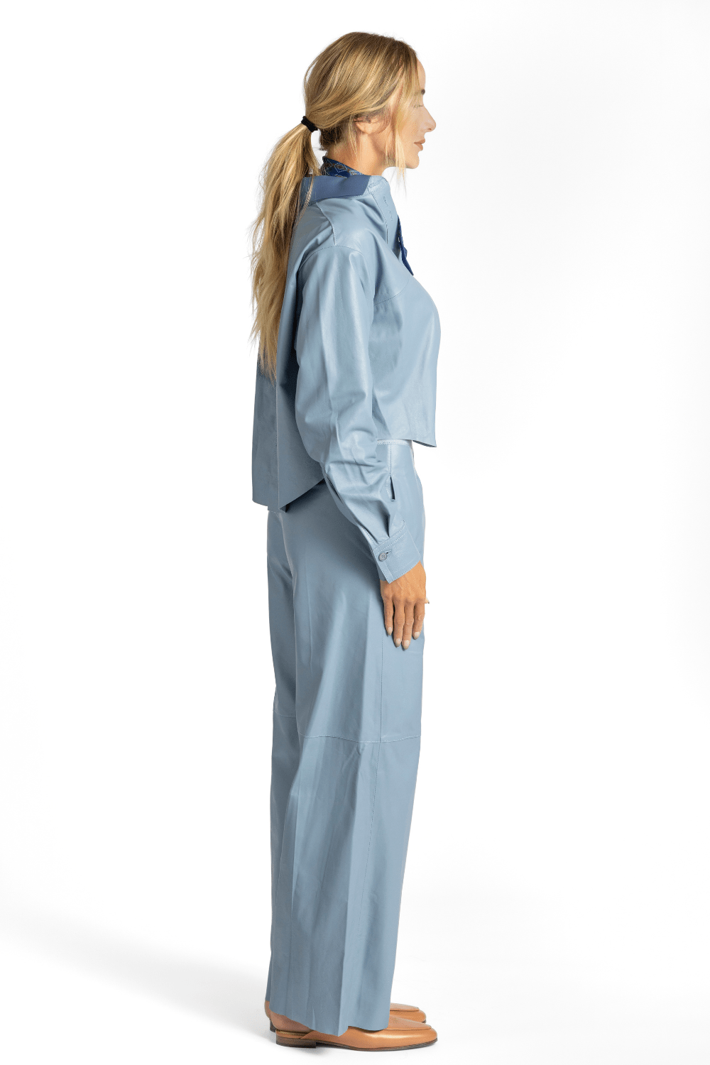 Leather High Waist Pants - Forte Forte