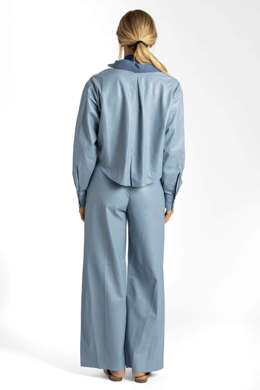 Leather High Waist Pants - Forte Forte