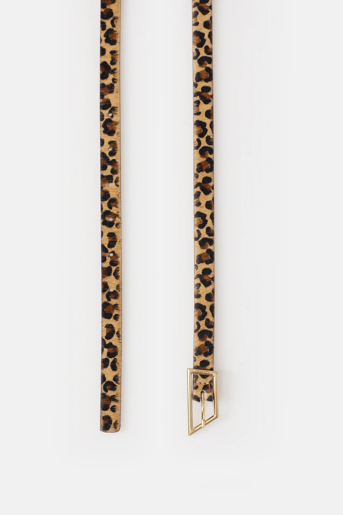 Leopard Print Belt - Closed