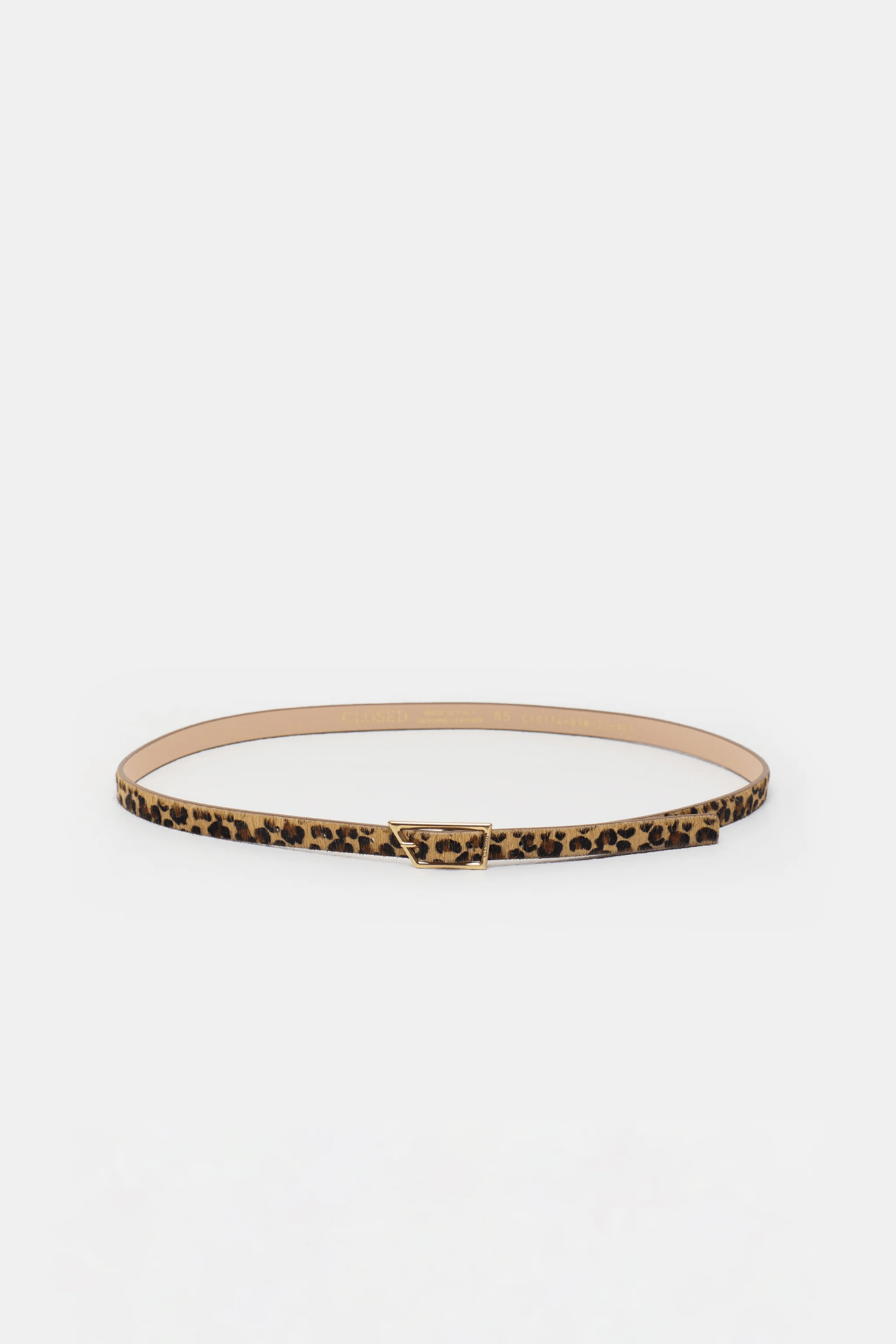 Leopard Print Belt - Closed