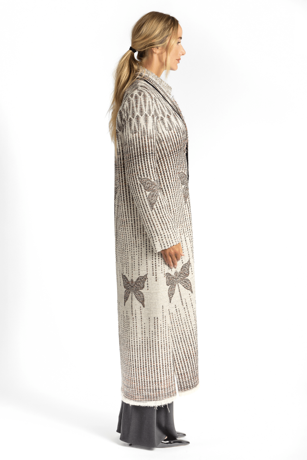 "Libelle" Jacquard Coat - Forte Forte