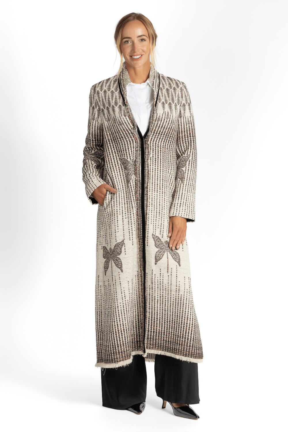 "Libelle" Jacquard Coat - Forte Forte