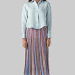 Linen Gauze Shirt with Embroidered Edges - Forte Forte