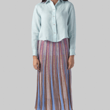 Linen Gauze Shirt with Embroidered Edges - Forte Forte