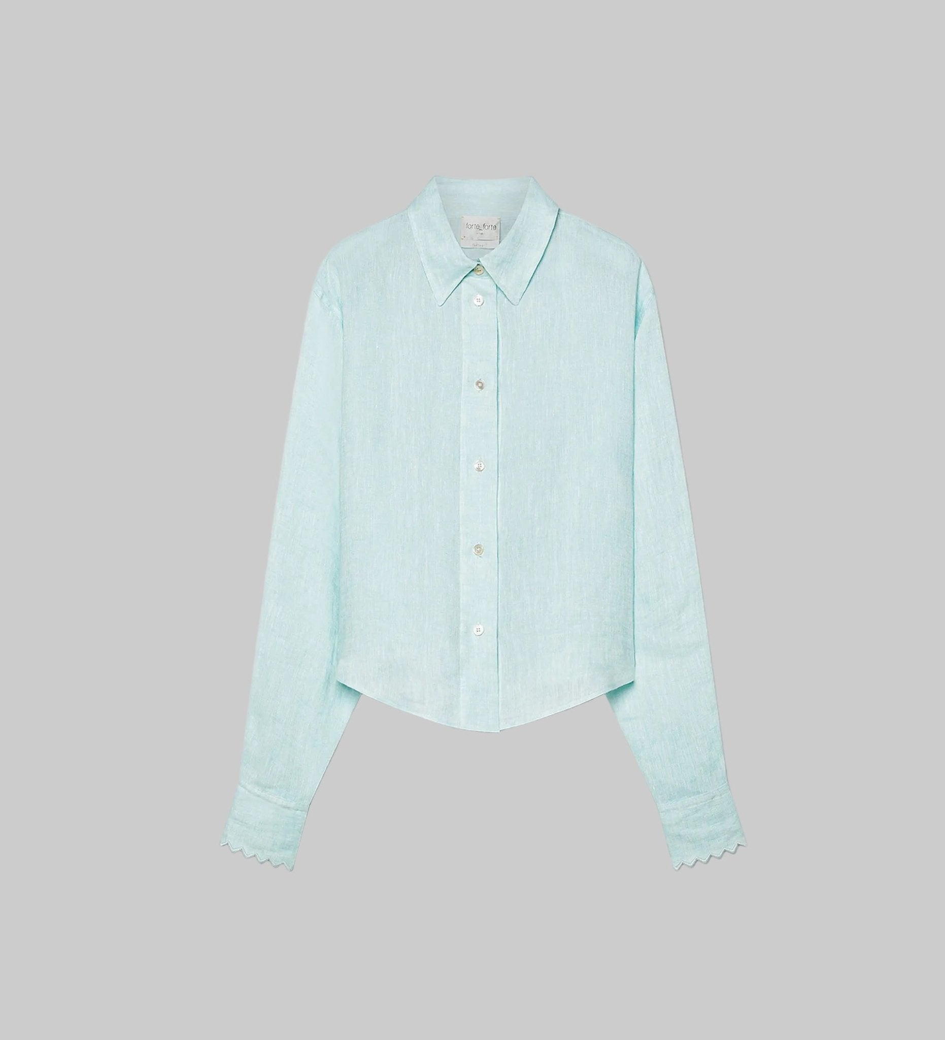Linen Gauze Shirt with Embroidered Edges - Forte Forte