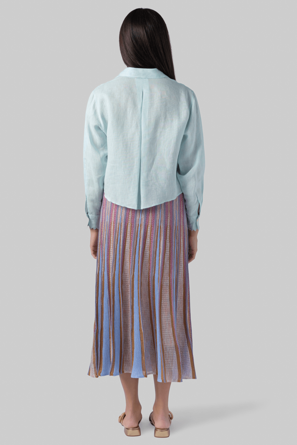Linen Gauze Shirt with Embroidered Edges - Forte Forte
