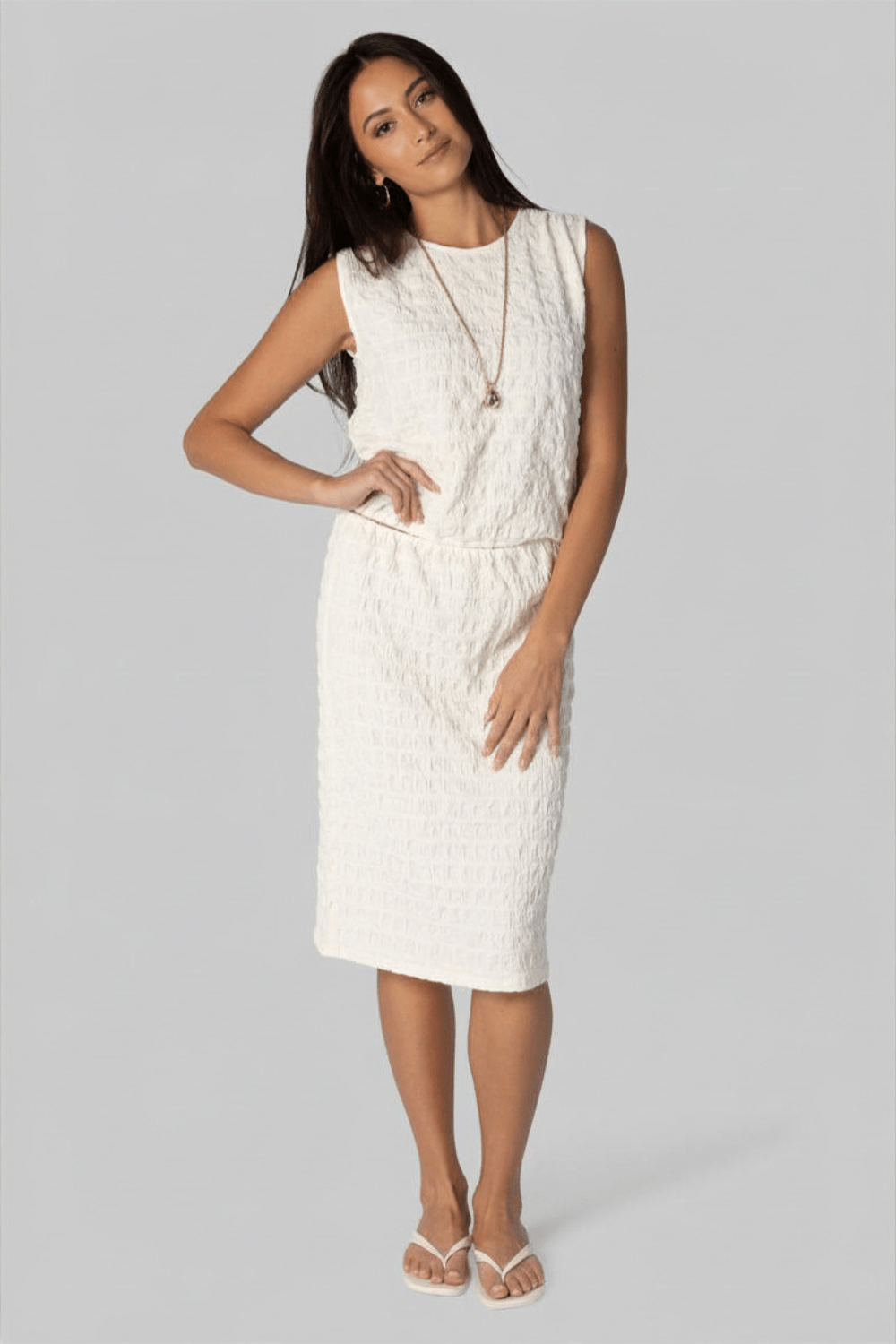 Lori Skirt in Textured Cotton - Proenza Schouler White Label