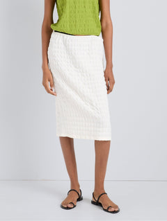Lori Skirt in Textured Cotton - Proenza Schouler White Label