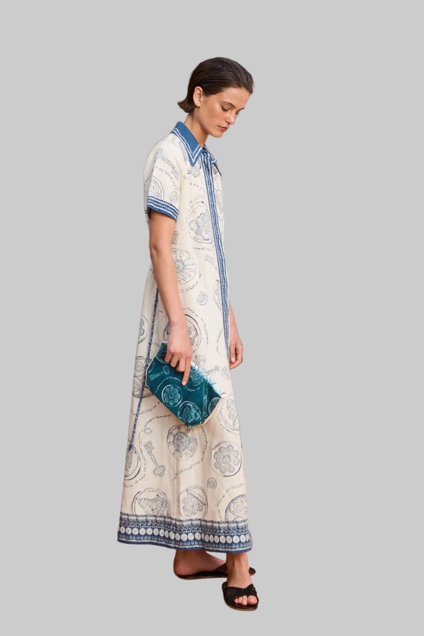 Lucky Maxi Shirt Dress - Alemais