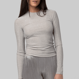 Lurex Jersey Crewneck T-Shirt - Forte Forte