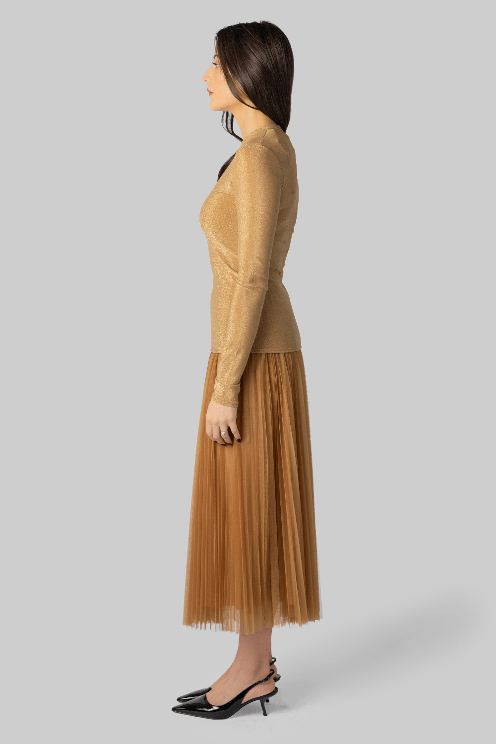 Lurex Jersey Roundneck Shirt - Forte Forte