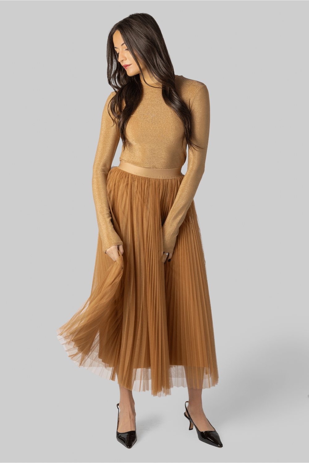 Lurex Jersey Roundneck Shirt - Forte Forte