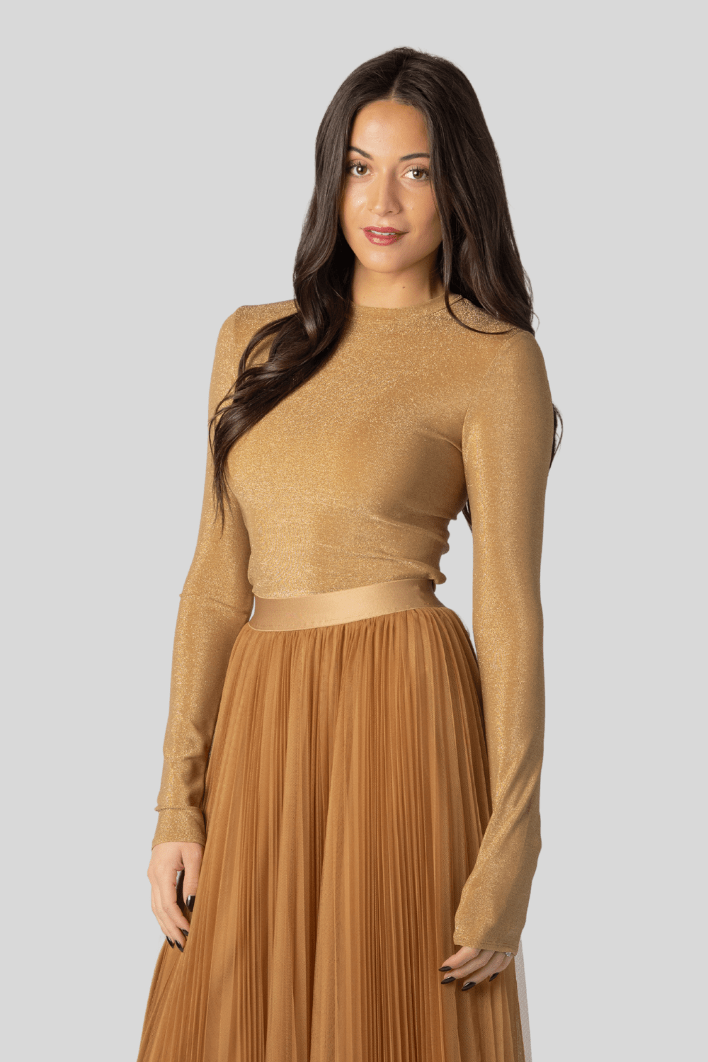 Lurex Jersey Roundneck Shirt - Forte Forte