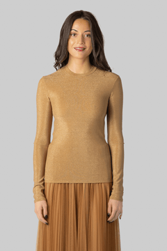 Lurex Jersey Roundneck Shirt - Forte Forte