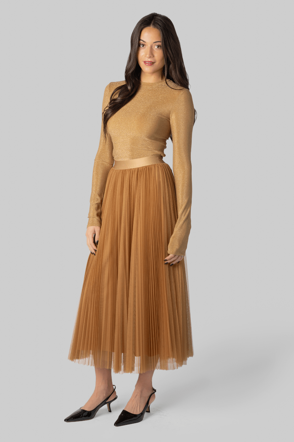 Lurex Jersey Roundneck Shirt - Forte Forte