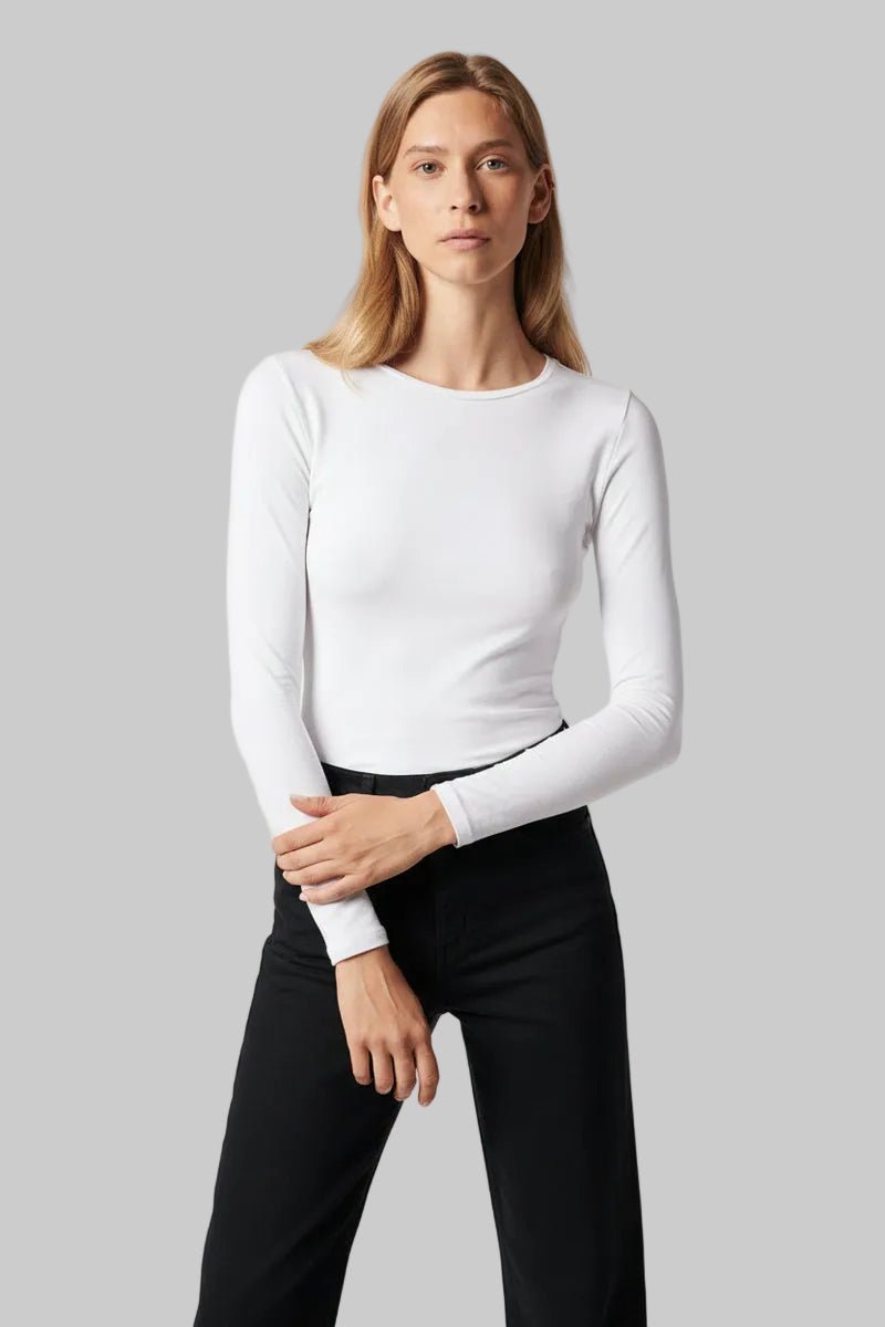 Majestic Long Sleeve Crew T-Shirt - Majestic