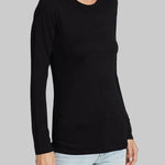 Majestic Long Sleeve Crew T-Shirt - Majestic