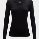 Majestic Long Sleeve V Neck T-Shirt - Majestic