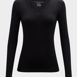 Majestic Long Sleeve V Neck T-Shirt - Majestic
